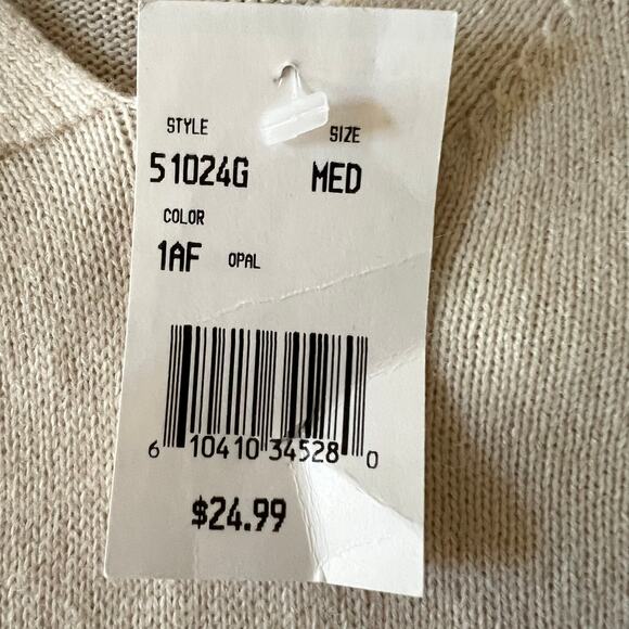 Luxury Blend‎ by Anna Gray Womens Silk Blend Sweater Opal Size M NWT Minimalist - Picture 4 of 6